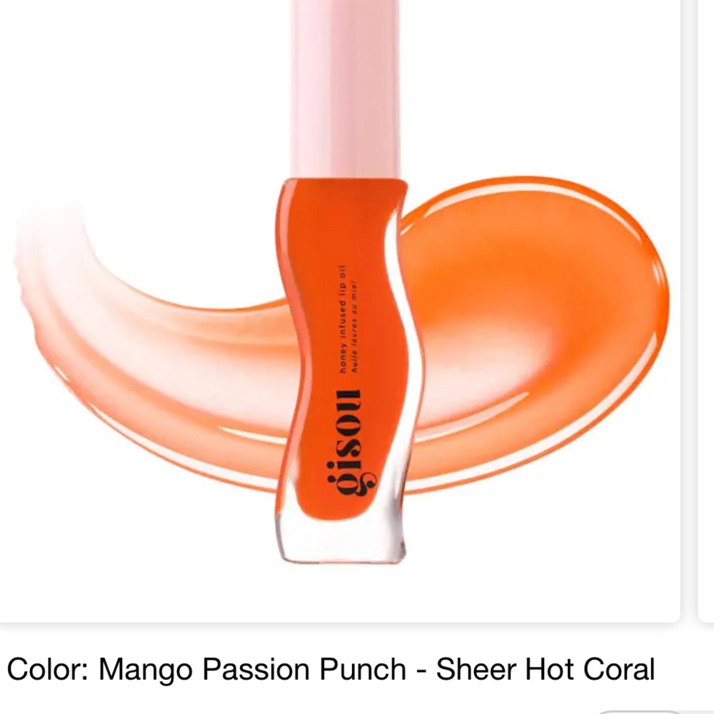 Gisou Honey Infused Lip Oil - mango passion punch lipstick balm makeup cosmetics - Picture 3 of 3